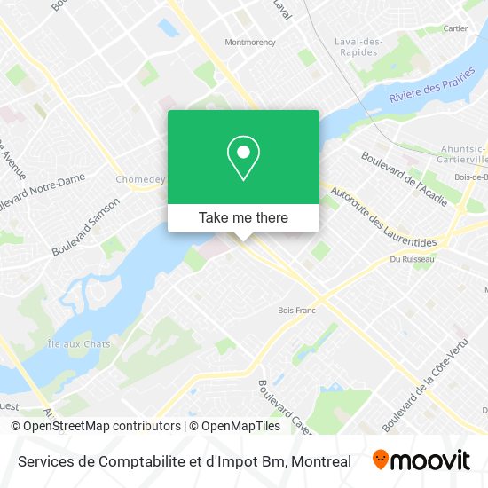 Services de Comptabilite et d'Impot Bm map