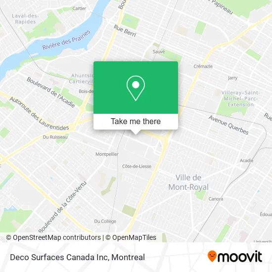 Deco Surfaces Canada Inc map