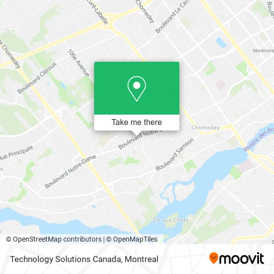 Technology Solutions Canada map