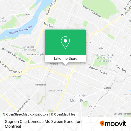 Gagnon Charbonneau Mc Sween Bonenfant map