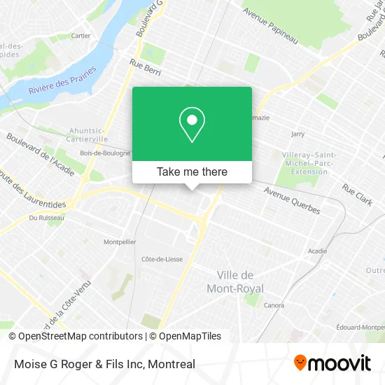 Moise G Roger & Fils Inc map