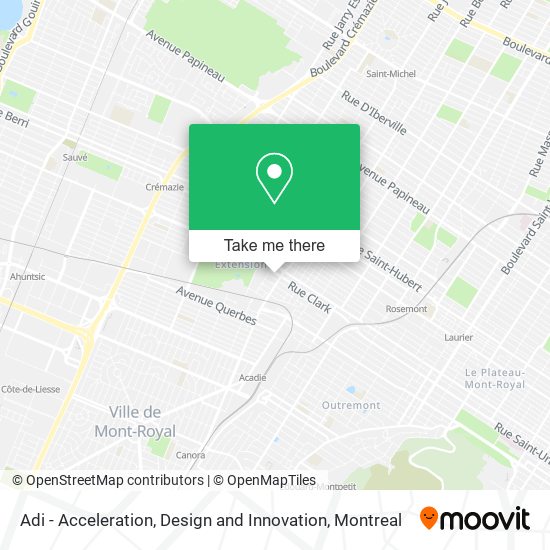 Adi - Acceleration, Design and Innovation map