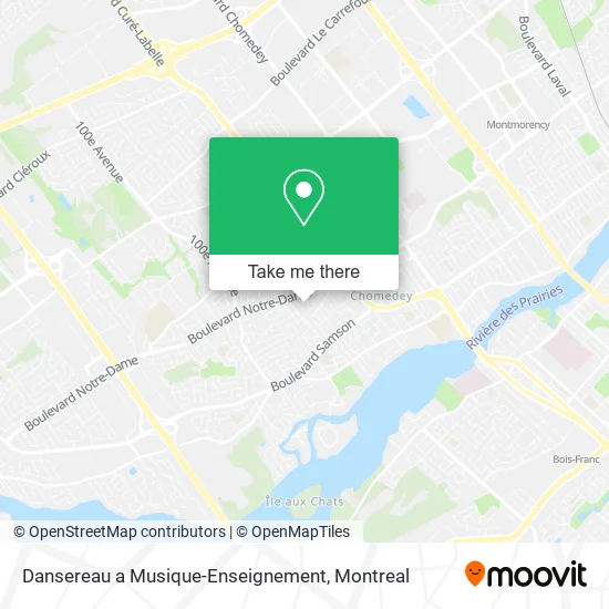 Dansereau a Musique-Enseignement map