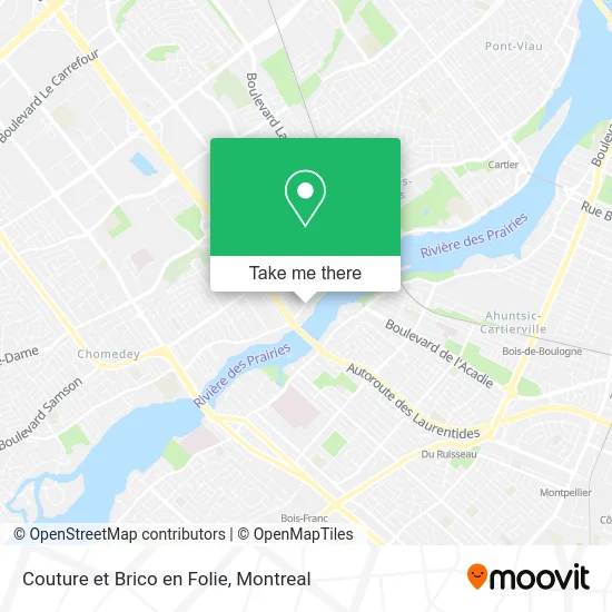 Couture et Brico en Folie map