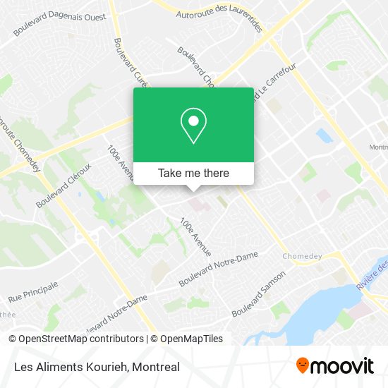 Les Aliments Kourieh map