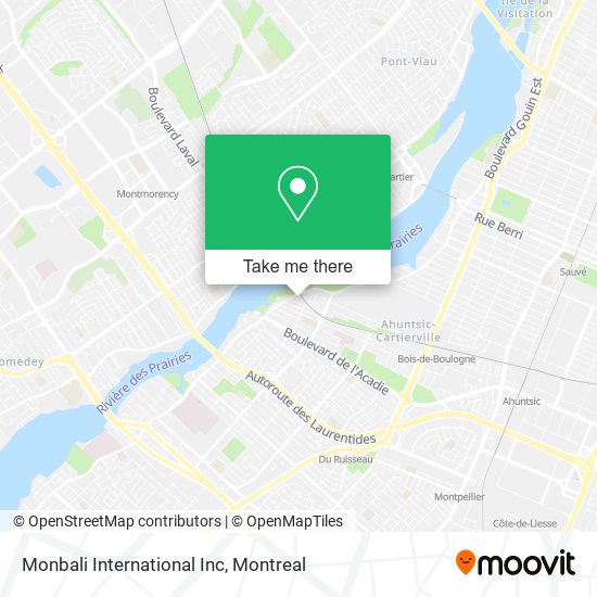 Monbali International Inc map