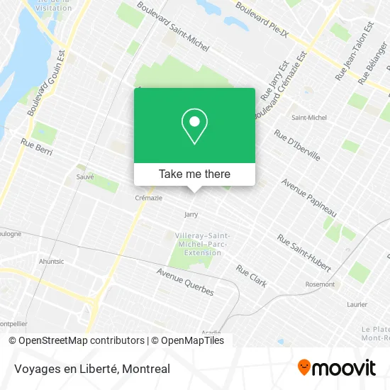 Voyages en Liberté map