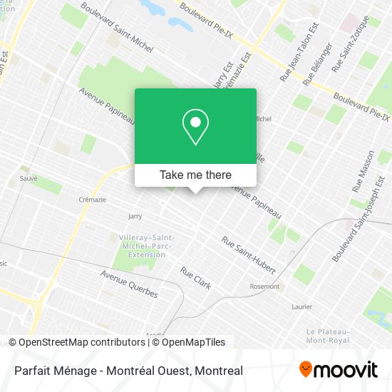 Parfait Ménage - Montréal Ouest map