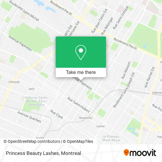 Princess Beauty Lashes map