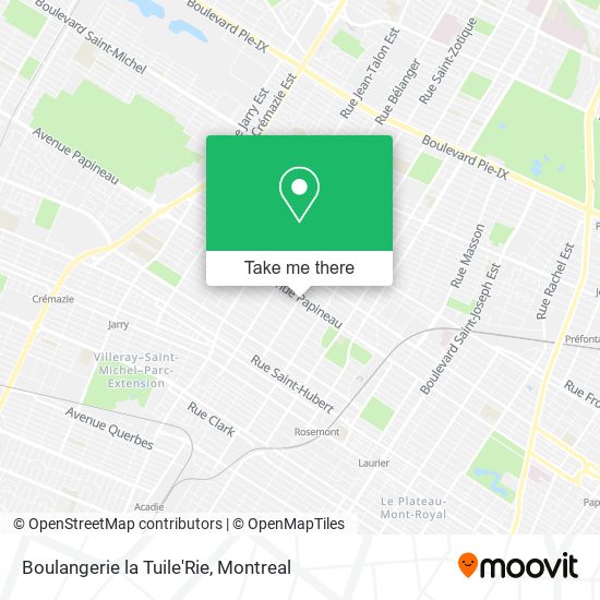 Boulangerie la Tuile'Rie map