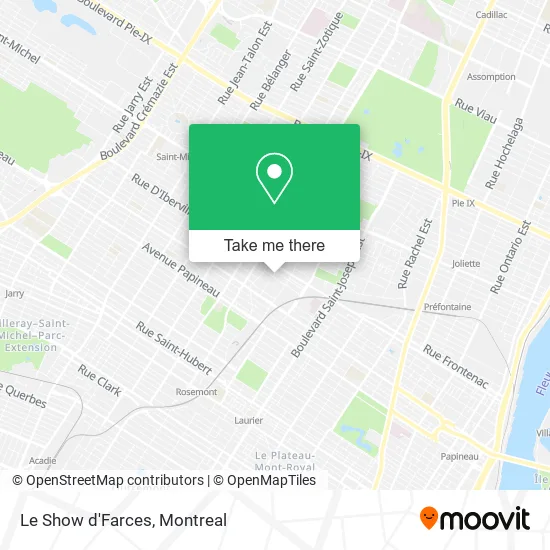 Le Show d'Farces map