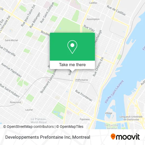 Developpements Prefontaine Inc map