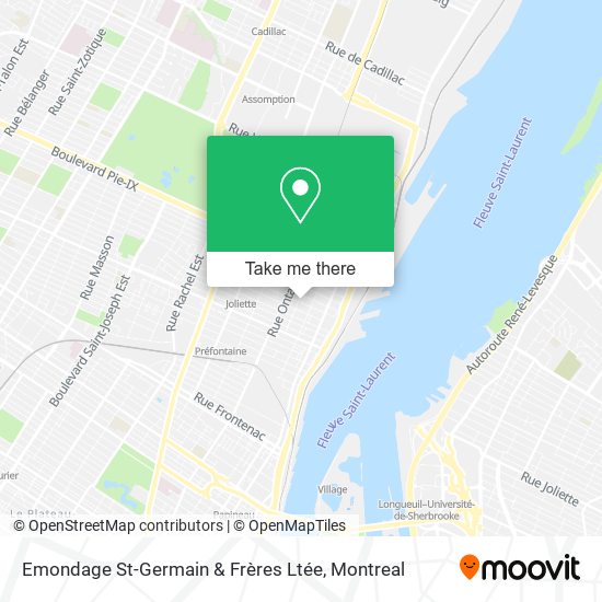 Emondage St-Germain & Frères Ltée map