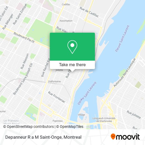 Depanneur R a M Saint-Onge map