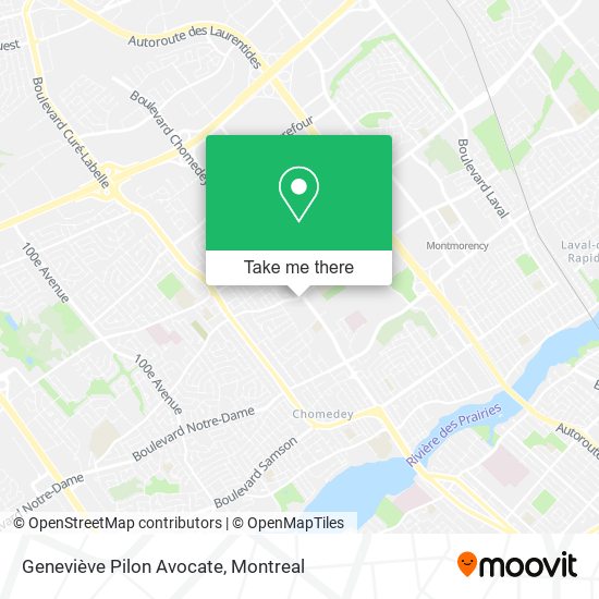 Geneviève Pilon Avocate map