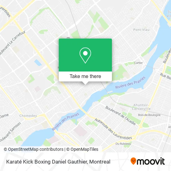 Karaté Kick Boxing Daniel Gauthier map