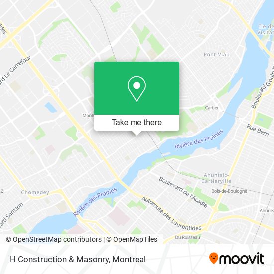 H Construction & Masonry map