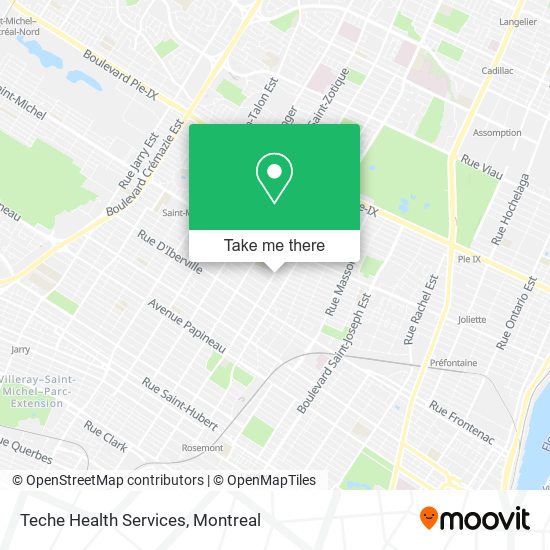 Teche Health Services map