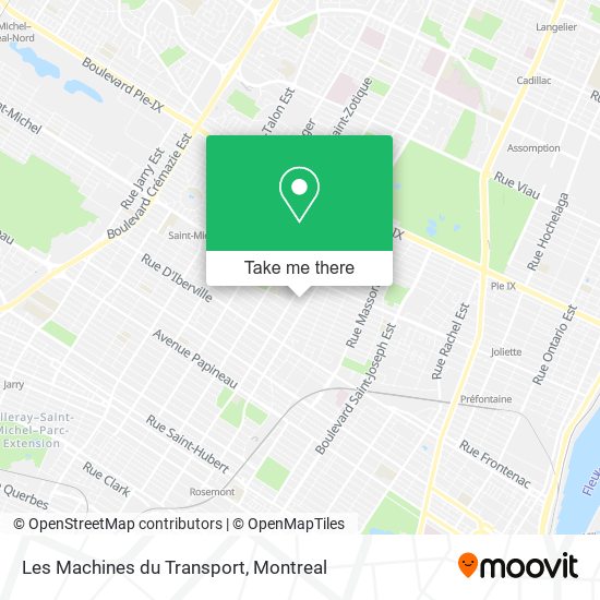 Les Machines du Transport map