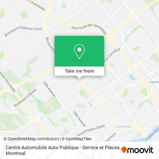 Centre Automobile Auto Publique - Service et Pièces map