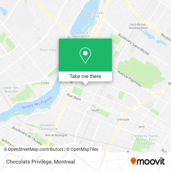 Chocolats Privilège map