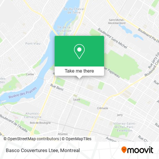 Basco Couvertures Ltee map