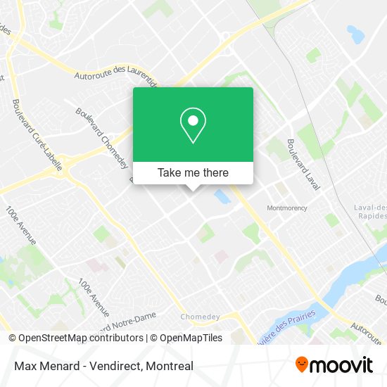 Max Menard - Vendirect map