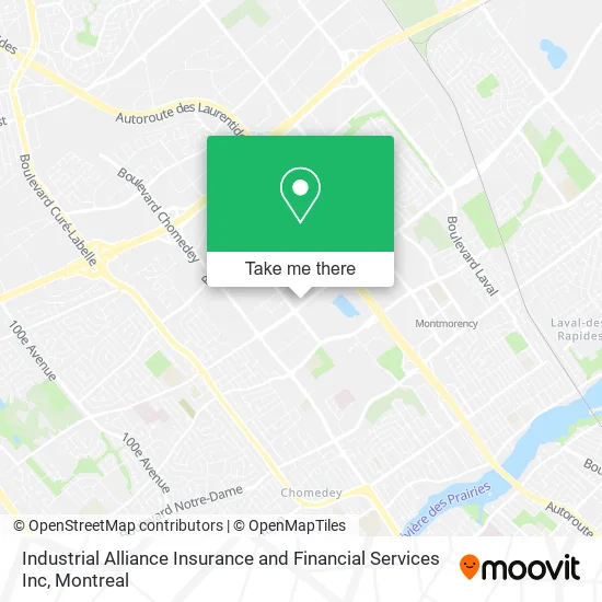 Industrial Alliance Insurance and Financial Services Inc map
