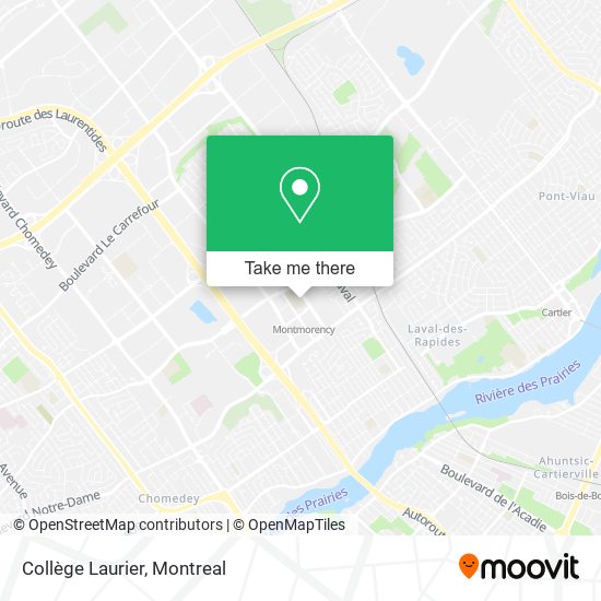 Collège Laurier map
