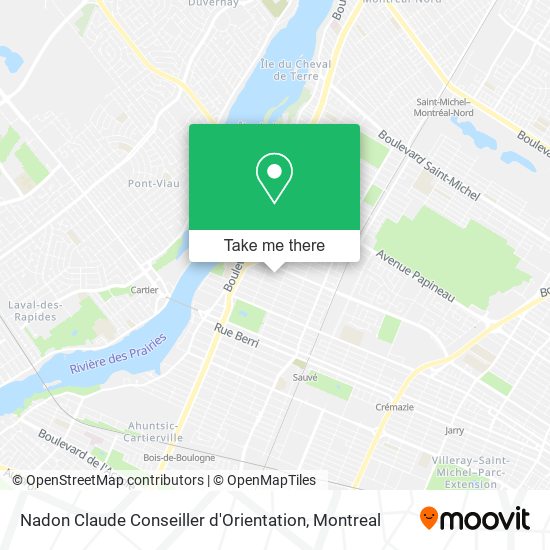 Nadon Claude Conseiller d'Orientation map