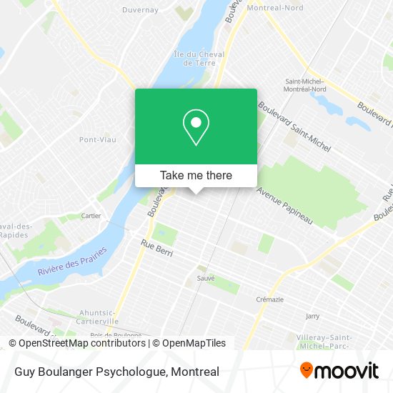 Guy Boulanger Psychologue map