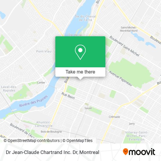Dr Jean-Claude Chartrand Inc. Dr map