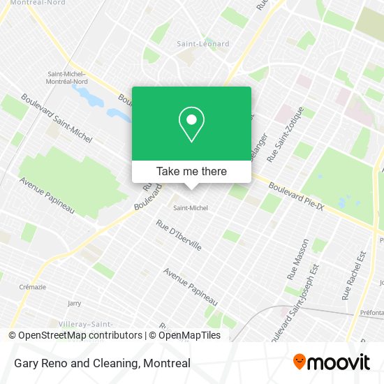 Gary Reno and Cleaning map