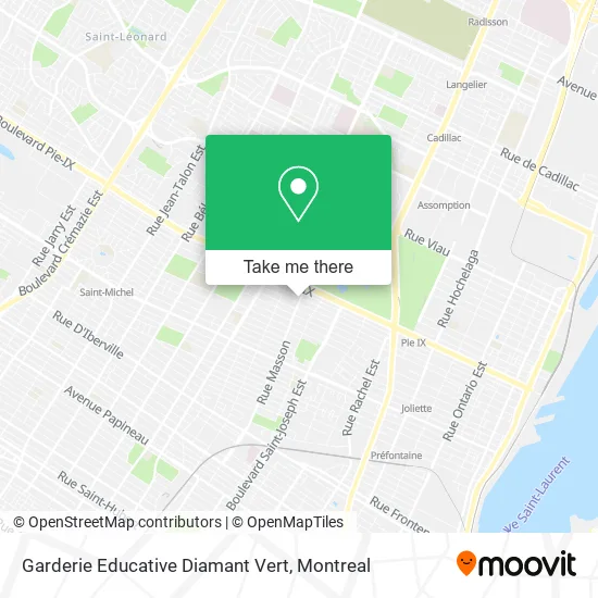 Garderie Educative Diamant Vert map