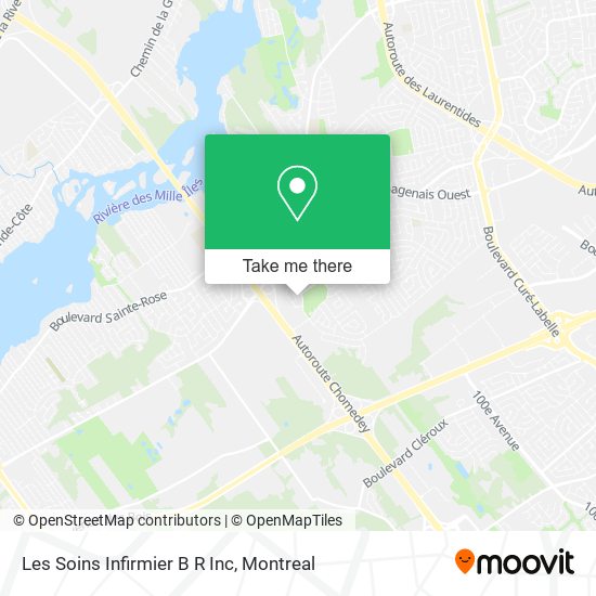 Les Soins Infirmier B R Inc map