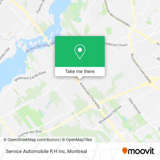 Service Automobile R H Inc map