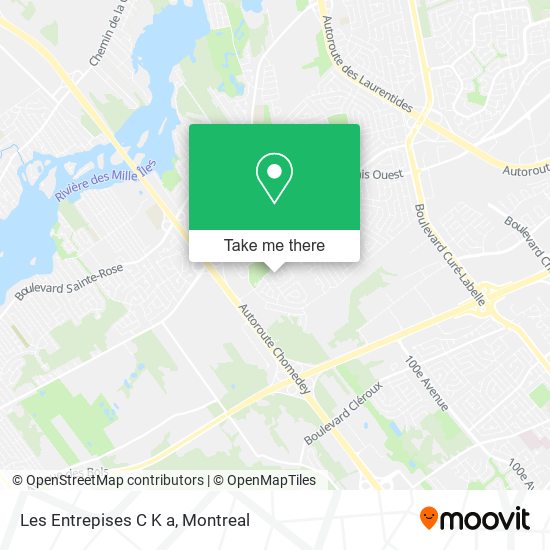 Les Entrepises C K a map