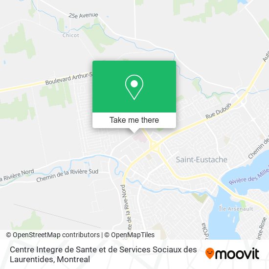 Centre Integre de Sante et de Services Sociaux des Laurentides map