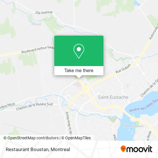 Restaurant Boustan map