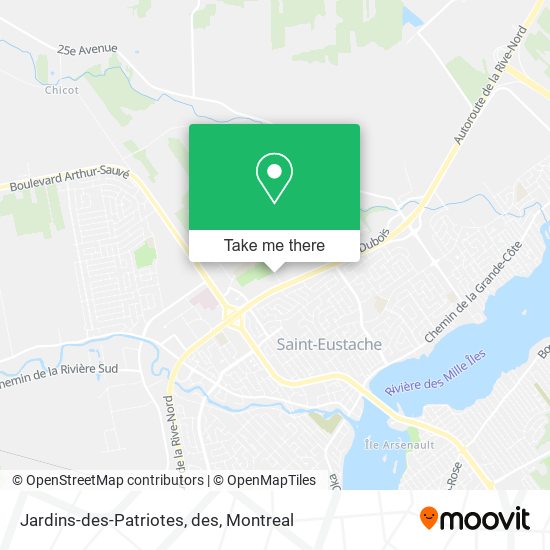 Jardins-des-Patriotes, des map