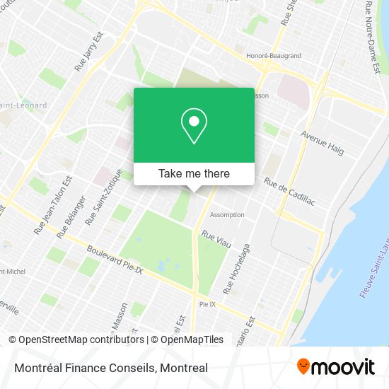 Montréal Finance Conseils map