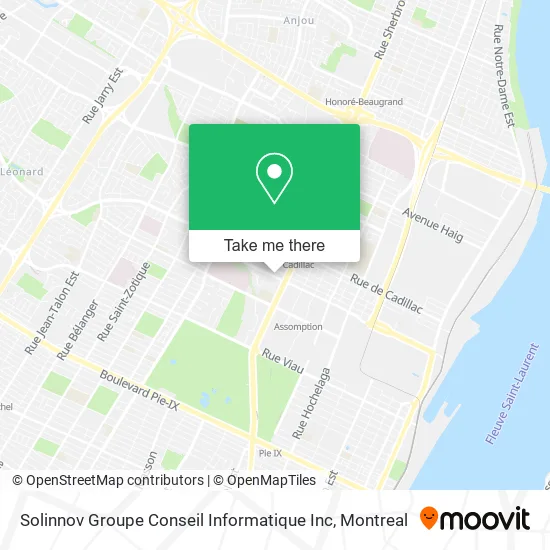 Solinnov Groupe Conseil Informatique Inc map