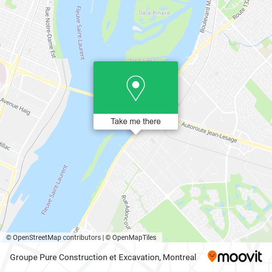 Groupe Pure Construction et Excavation map