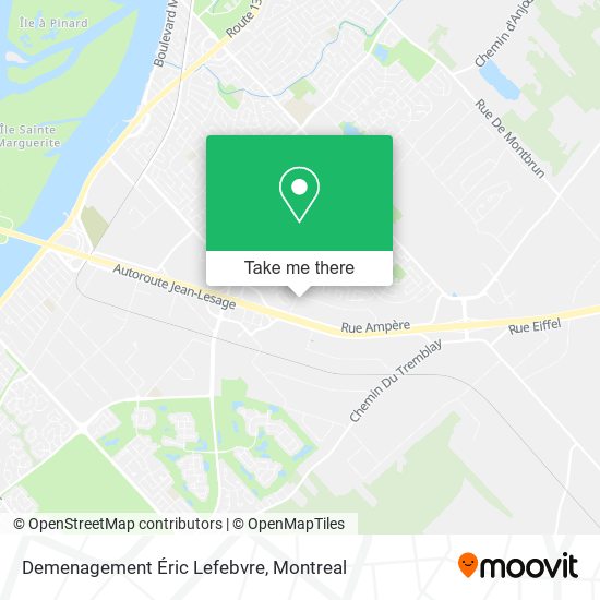 Demenagement Éric Lefebvre map