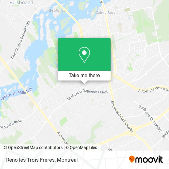 Reno les Trois Frères map