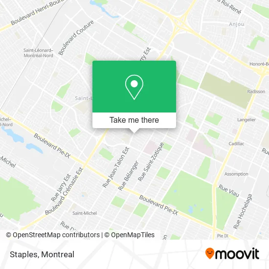 Staples map