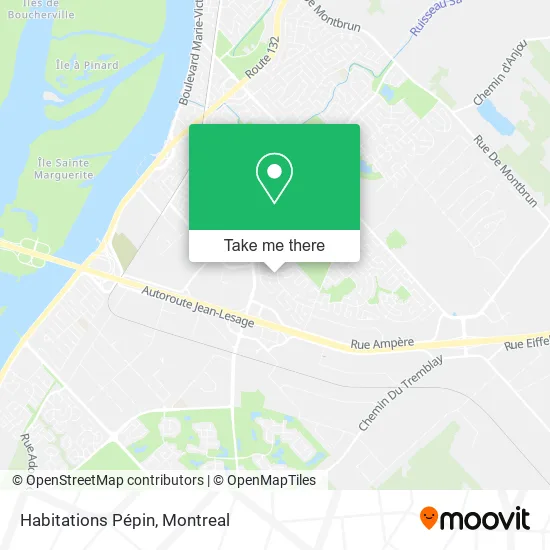 Habitations Pépin map