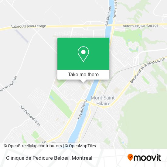 Clinique de Pedicure Beloeil map