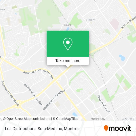 Les Distributions Solu-Med Inc map