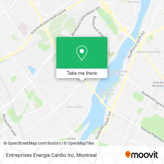 Entreprises Energie Cardio Inc map